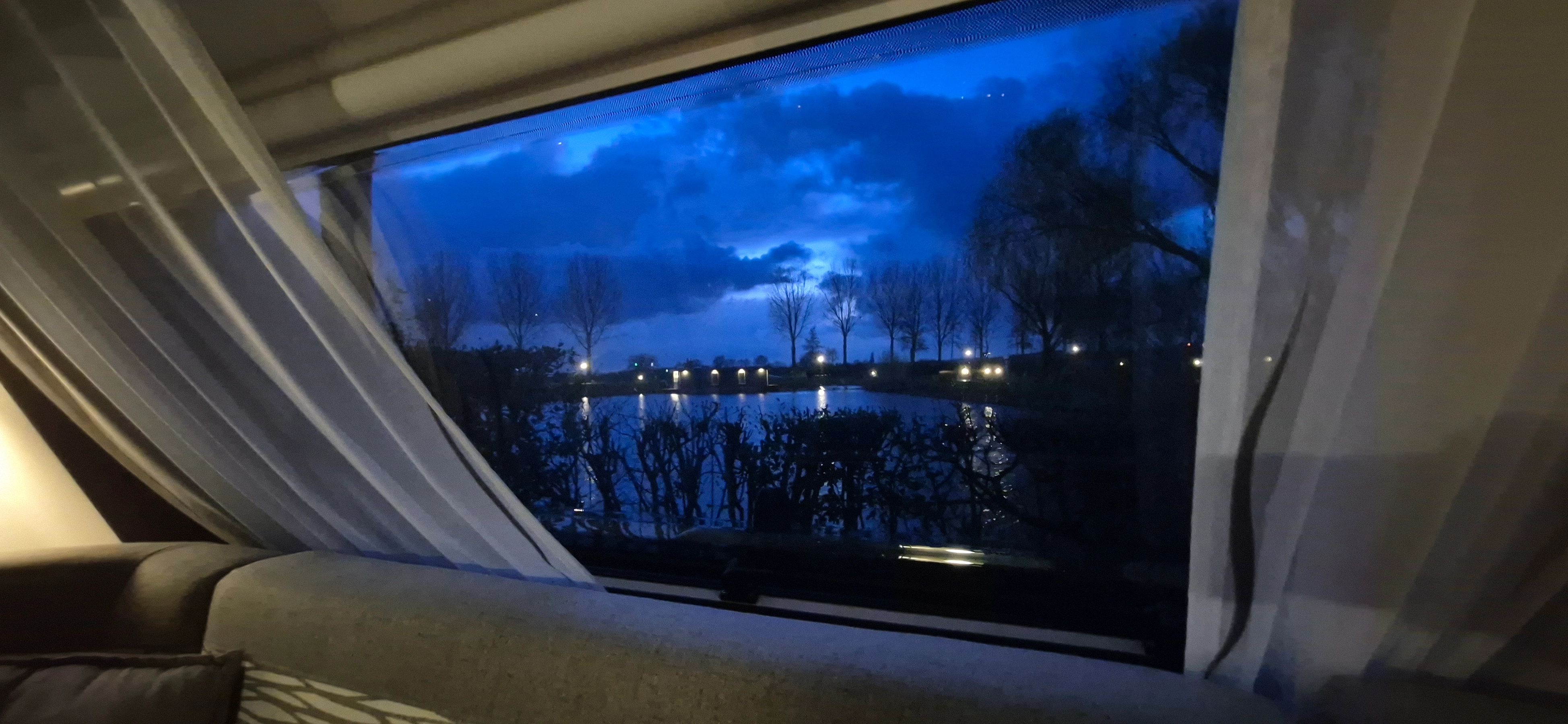 Aussicht aus dem Wohnwagen